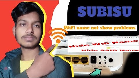 SUBISU/WiFi name hidden problems बिना कोई rest or login page SE सिर्फ 2 मिनट मे #manojdey
