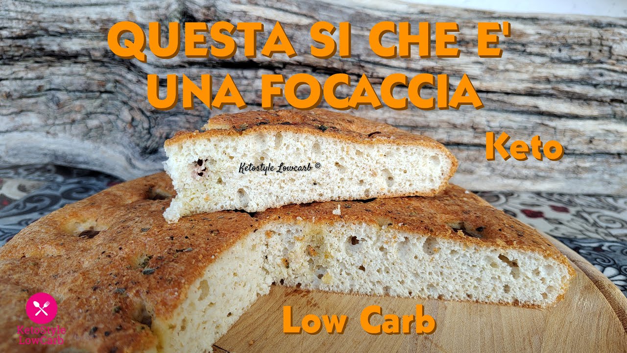 QUESTA SI CHE E' UNA FOCACCIA chetogenica focaccia keto low carb