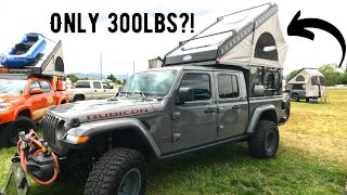 This Roomy Wedge Camper Only Weighs 300lbs! Full Time Camper Living Jeep Gladiator Walkthrough