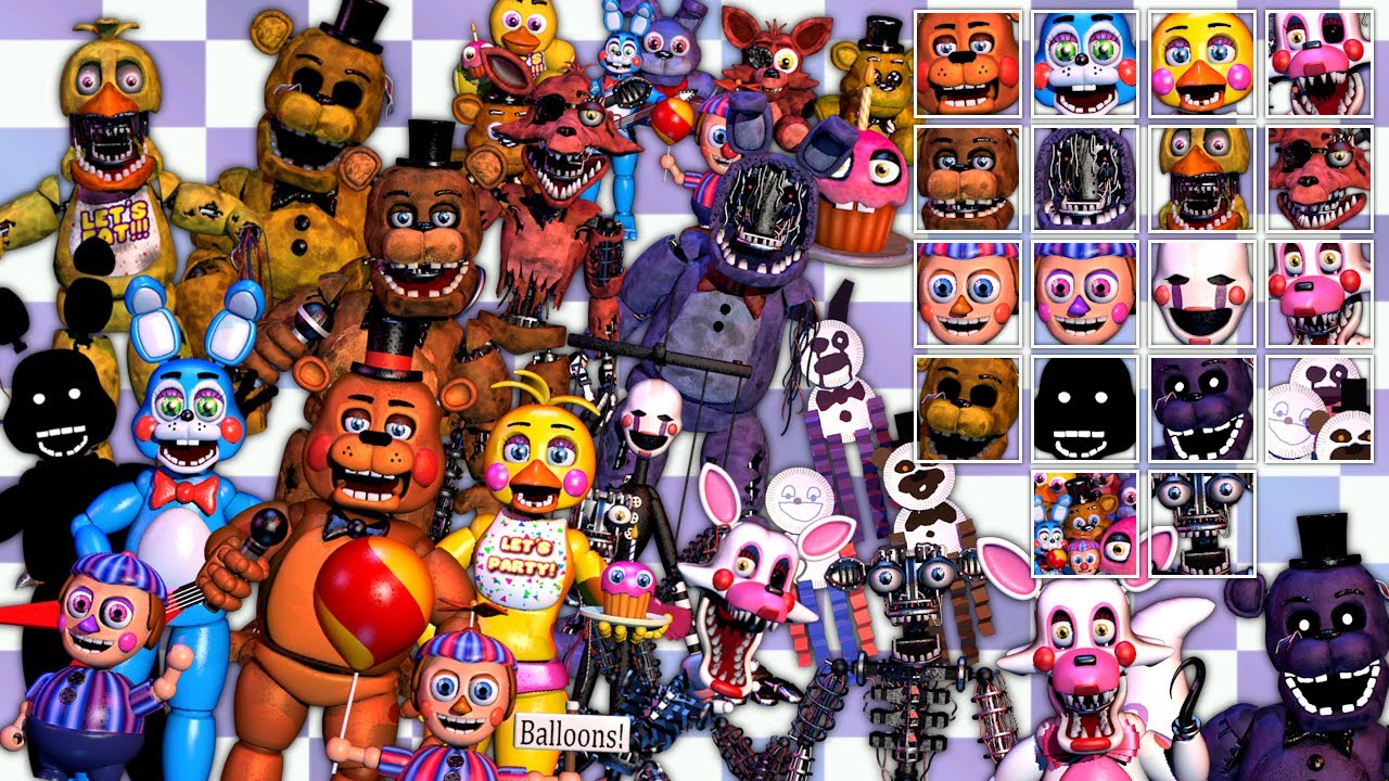 Freddy Fazbear's Pizzeria Simulator - Animatronics Fnaf 3 (Mod) by NIXORY -  Game Jolt