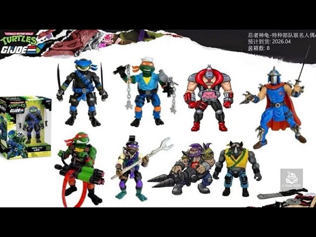 New Playmates Toys Teenage Mutant Ninja Turtles x G.I. Joe