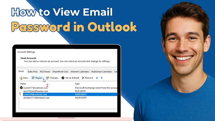 How to View Email Password in Outlook | Outlook Tutorial 2025