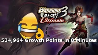 Easy Exp/ Growth Points (500,000 in 8 minutes) - Warriors Orochi 3 Ultimate