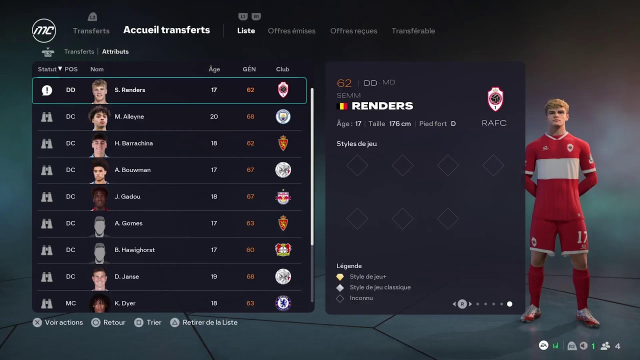 Fifa carrière avec Saint-Étienne