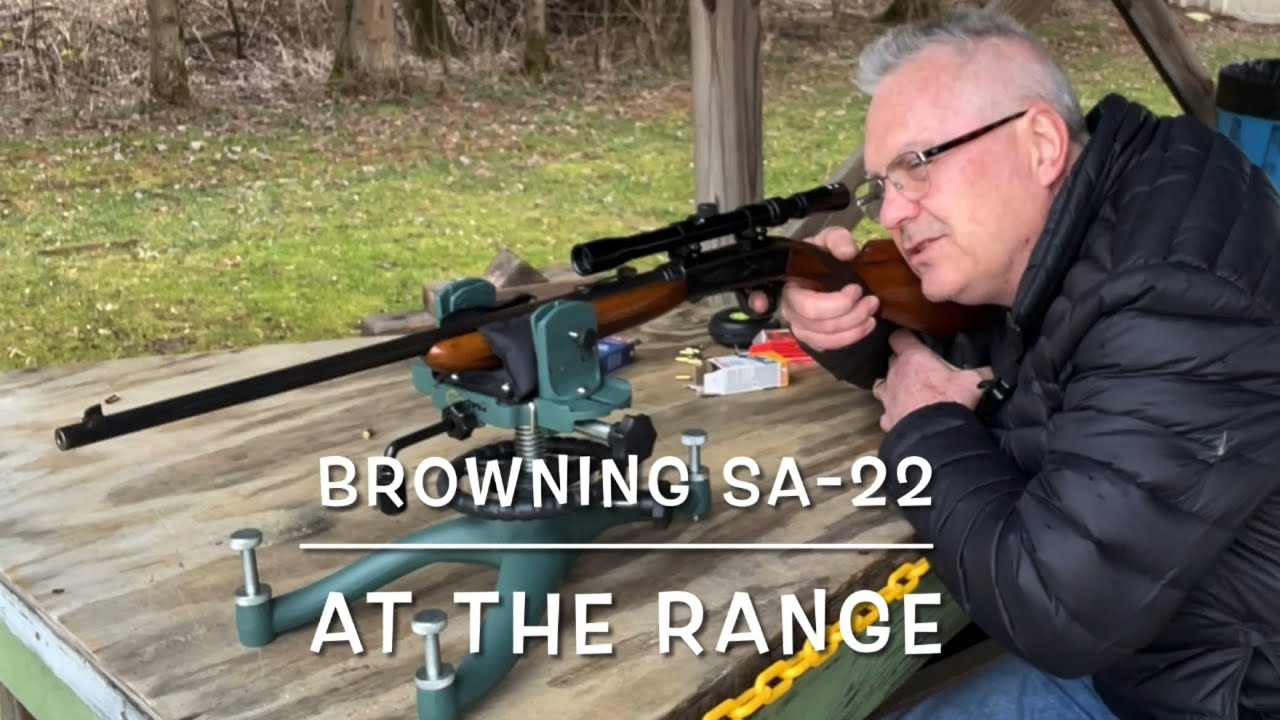 1950’s Browning SA-22 22lr semi auto at the range