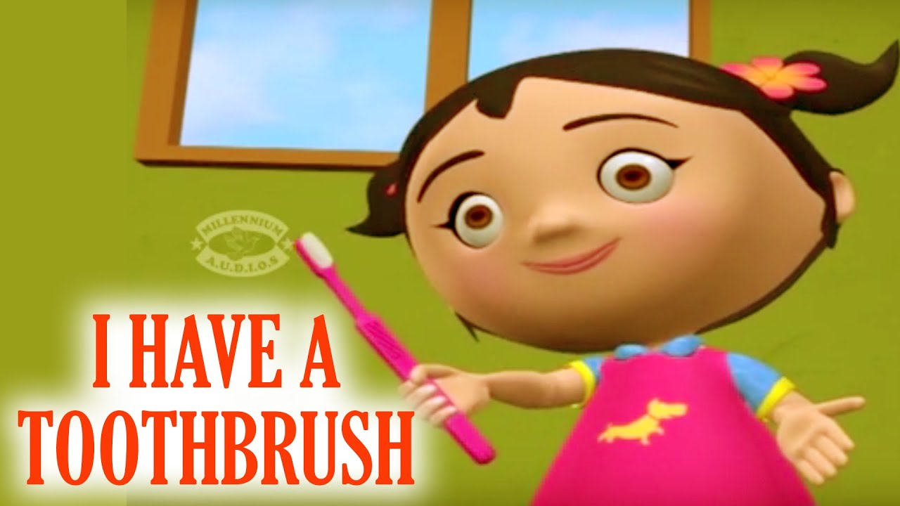 I HAVE A TOOTHBRUSH NEAT AND GAY | 3D Nursery Rhymes Collections For Kids