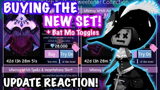 BUYING the NEW SET! Reacting to Toggles || Royale High Halloween Update