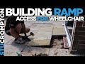 Building wheelchair ramp access to doors Building wheelchair ramp access to doors