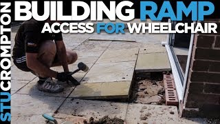 Building wheelchair ramp access to doors