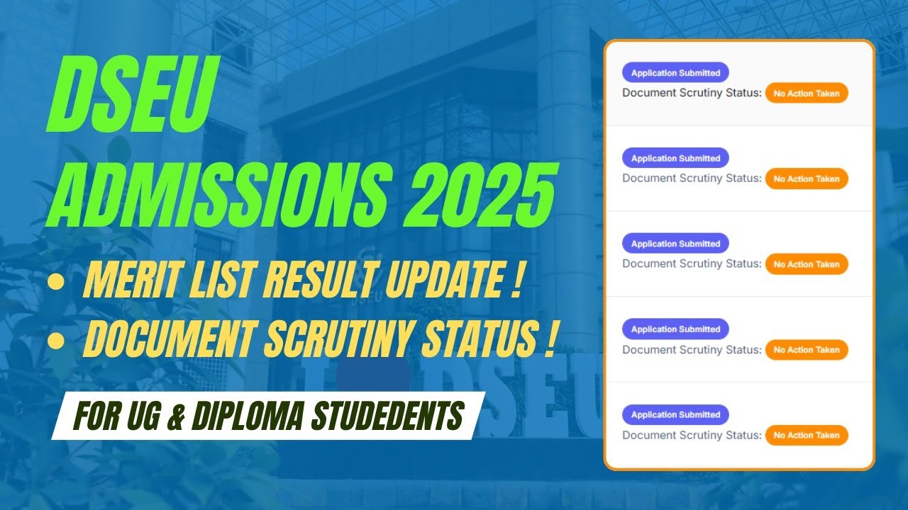 DSEU 2025 Merit List Update 🔔 | What Does 