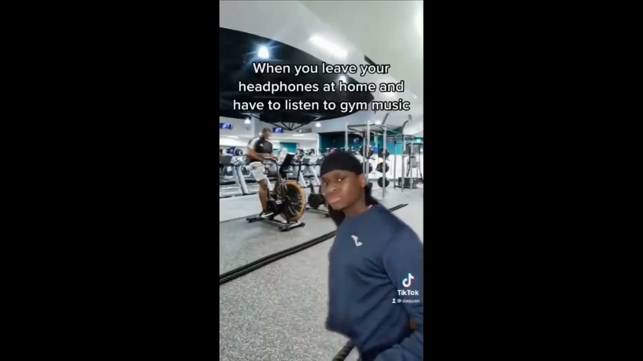 When you Leave Your Headphones at Home and Have to Listen to Gym Music Meme