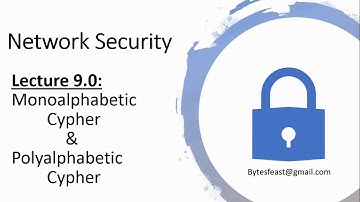 Monoalphabetic cipher and Polyalphabetic cipher in Hindi Urdu - Network security 9.0