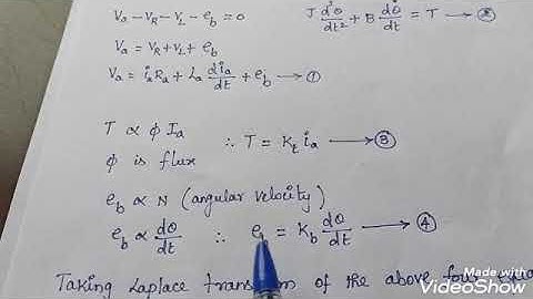 Transfer Function of Armature Controlled DC Motor/Unit_1/#9/Tamil