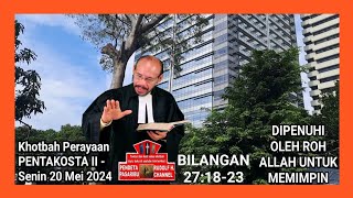 DIPENUHI ROH ALLAH UNTUK MEMIMPIN - Bilangan 27:18-23