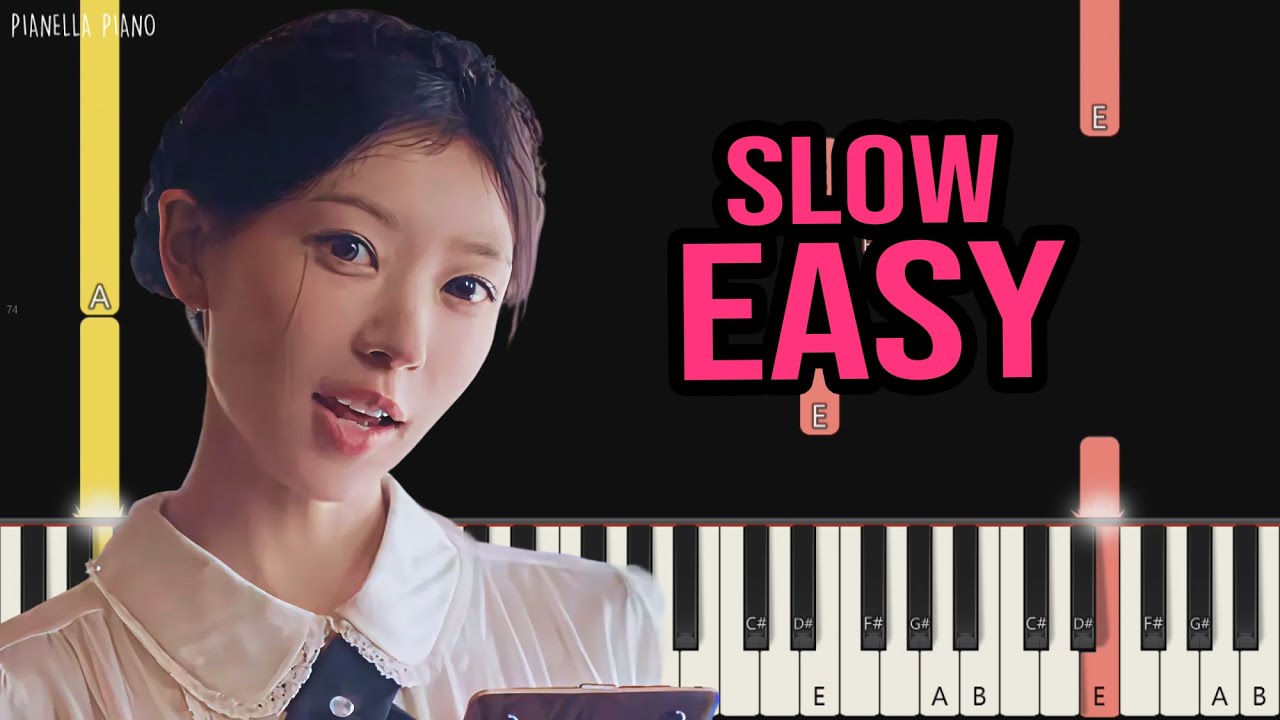 ILLIT - Sunday Morning | SLOW EASY Piano Tutorial by Pianella Piano