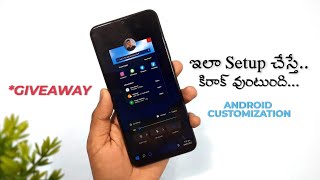 Windows 10 Nova Launcher setup tutorial Telugu | Android Homescreen Customization with Backup files screenshot 2