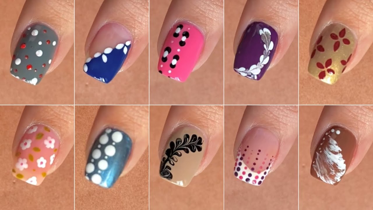 Top 10 Easy nail art designs with household items || Nail art at home 2026