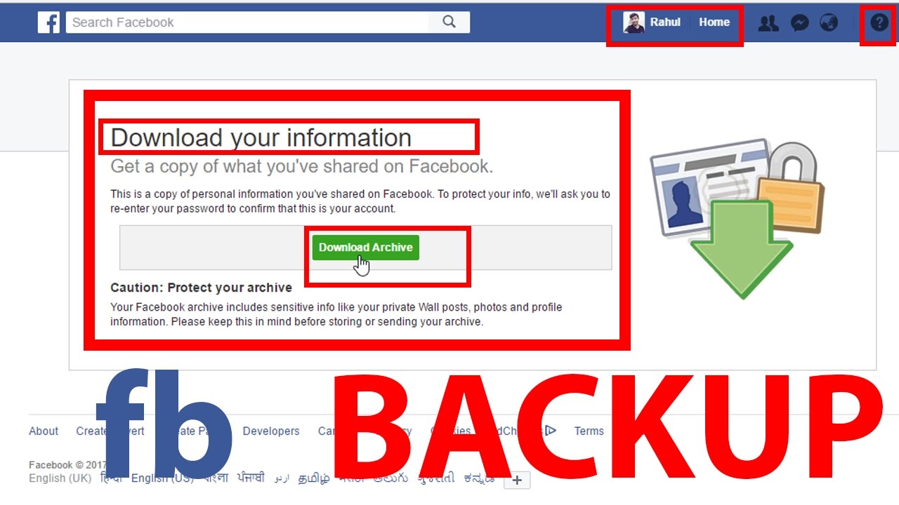 How To Back Up Your Facebook Data In 5 Easy Steps | 2017 Latest