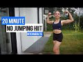 20 MINUTE NO JUMPING HIIT 🔥: Sweaty Cardio Intermediate, No Equipment, No Repeat, Neighbor friendly