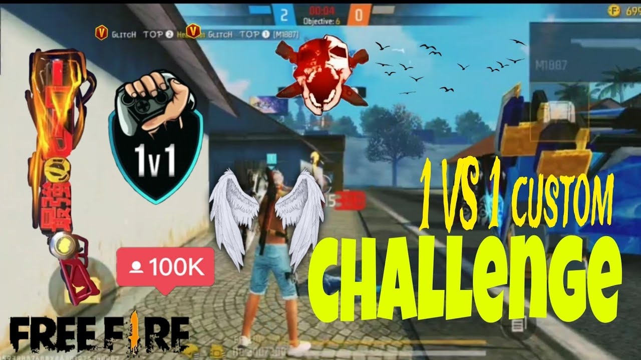 1 VS 1 custom challenge ।। gleach top 1 VS Gaming Kashif RH ।। Gaming ...