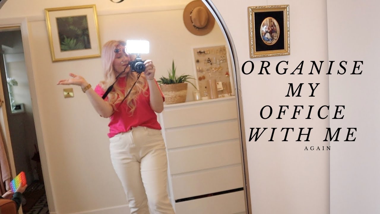 ORGANISE AND DECLUTTER MY HOME OFFICE & FULL OFFICE TOUR YouTube