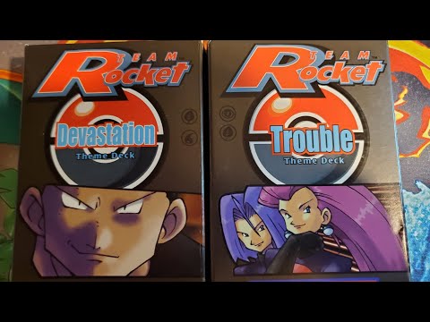 Pokemon TCG: Team Rocket Decks Unboxing(WOTC - Devastation