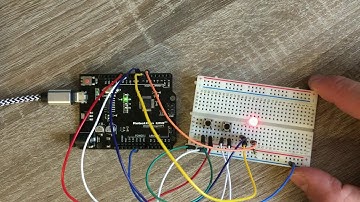 Подключение RGB светодиода / Подключение кнопки / к Ардуино