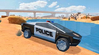 Police Sim 2022 - Police Cyber Truck Driving - Android Gameplay screenshot 4