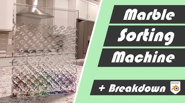Marble Sorting Machine + Breackdown | Blender 2.8