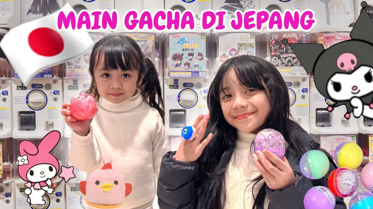 SAMANTHA AUDREY LIBURAN SEKOLAH BERBURU GATCHA BLIND BOX  LUCU KAWAII DI JEPANG SAMA MAMA 😍