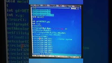 Graphic programming Using C language (Solar System Project)