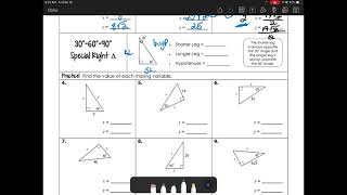 Geometry 10 2 Notes Video