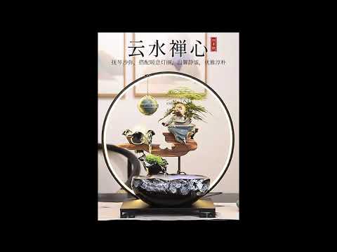 Video Hòn Non Bộ Mini Phong Thủy Có Thác Nước, Máy Phun... - youtube