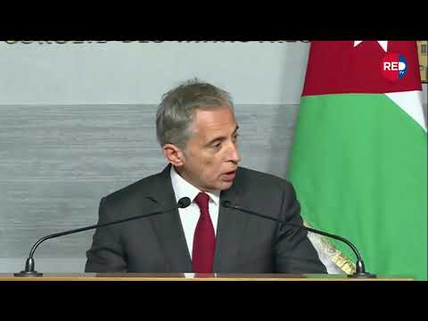 مؤتمر مشترك لرئيس الوزراء الأردني جعفر حسان واللبناني نواف سلام من السراي 