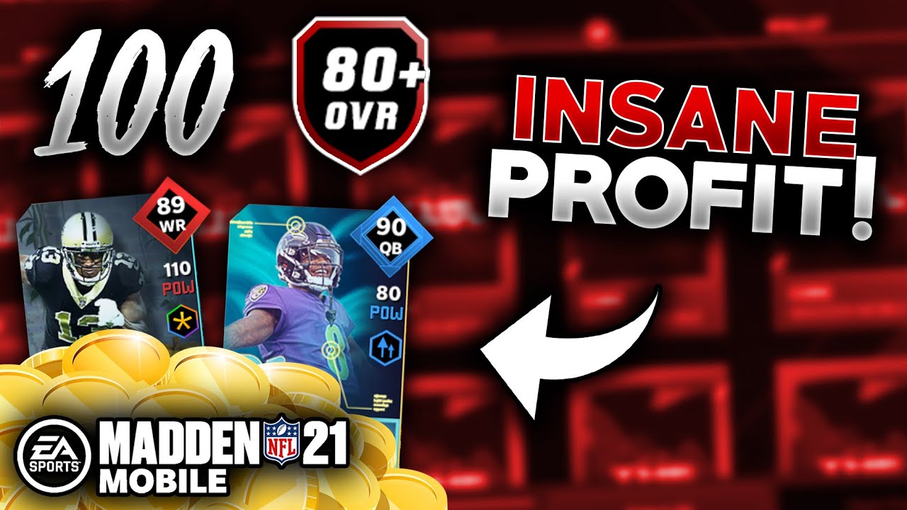 100x 80+ PROGRAM ELITE PACKS! - INSANE Profit! - Madden Mobile 21