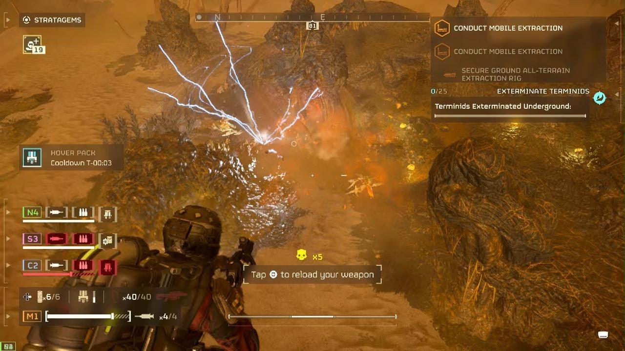 HELLDIVERS 2 Hover Pack+De Escalator E-Grenade Launcher Gameplay