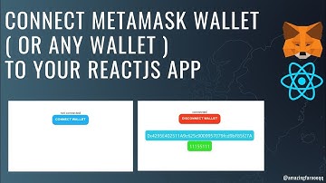 How To Connect Metamask Wallet ( or Any Wallet ) To Your Reactjs App In some Easy Steps | Web3 App