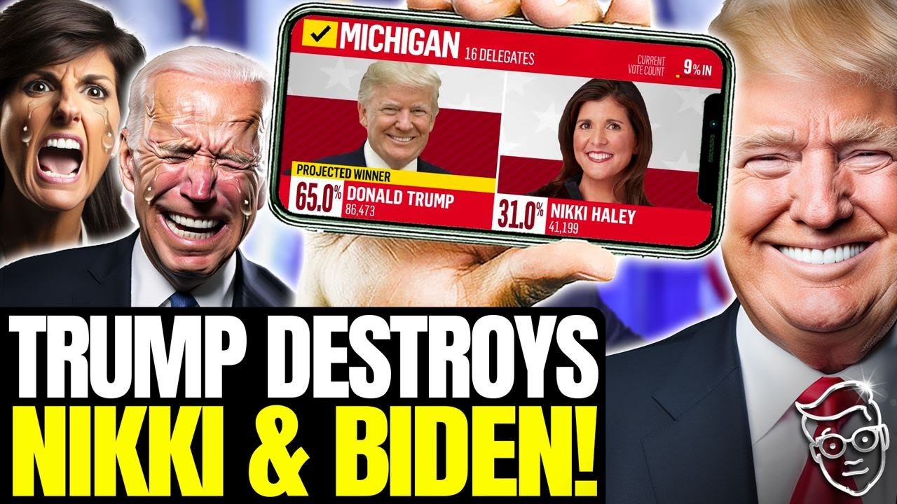 DOOM: Joe Biden LOSES Democrat Stronghold In Michigan to WRITE-IN Candidate | Trump DOMINATES Nikki