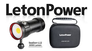 Letonpower Sealion 12 Underwater Photography Light Unboxing Video