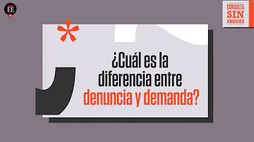 ¿Cuándo es una denuncia?