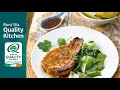 Grilled Pork Chops with Stir Fried Pak Choi