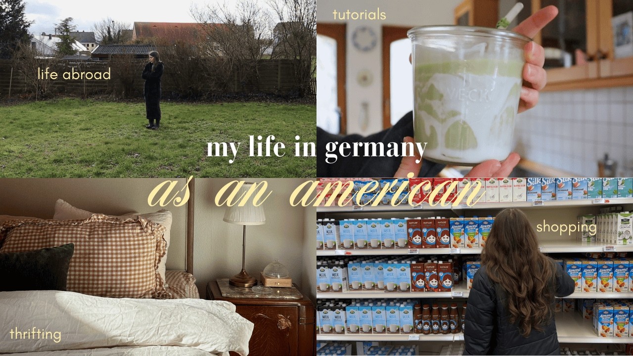 AMERICAN LIVING IN GERMANY: sunday reset, thrifting, groceries, matcha, makeup + more!!
