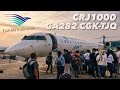 VLOG Bombardier CRJ1000 Garuda Indonesia Sebelum Digantikan CS300 | GA282 Jakarta ke Belitung