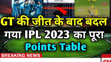IPl 2023 Today Points Table | CSK VS GT After Match Points Table | Ipl 2023 points table | Gt vs Csk