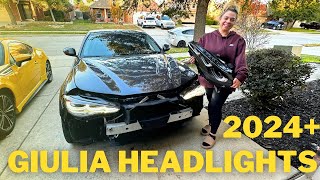 2024 Alfa Rome Giulia Headlight Retrofit !!