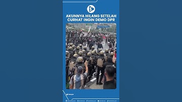 Akunnya Hilang Setelah Curhat Ingin Ikut Aksi Mahasiswa Demo DPR