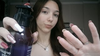 ASMR MASSAGEM EM VOCÊ + MENSAGENS POSITIVAS🫧🧼