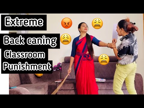 Extreme back caning classroom punishment/new video/classroom caning/hard /#idiotsiblingsgroup