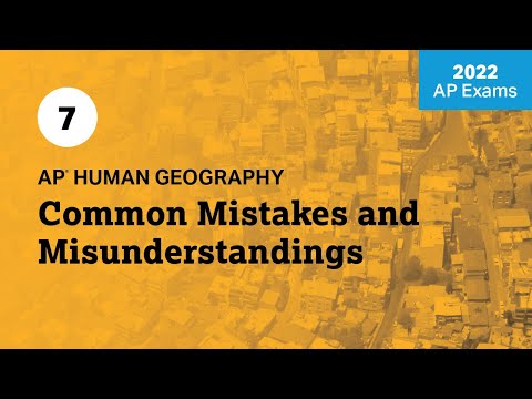 7 | Common Mistakes and Misunderstandings | Live Review | AP Human Geography