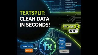 Excel Magic! Separate Messy Data in Seconds ⚡ TEXTSPLIT Function Tutorial